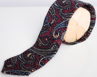 Corbata Eton / Hermosa corbata Paisley / Corbata de diseñador / Accesorios para hombre