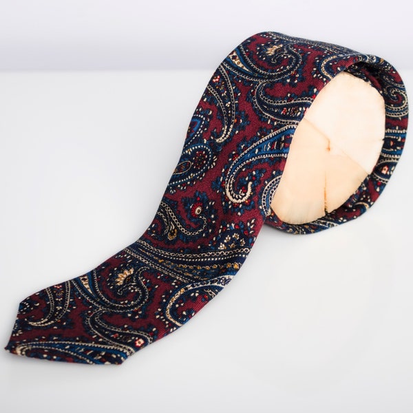 Eton Necktie | Beautiful Paisley Tie | Designer Tie | Mens Accessories
