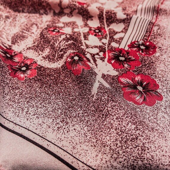 Vintage Floral Bandana Scarf | 25” x 25” Square H… - image 3