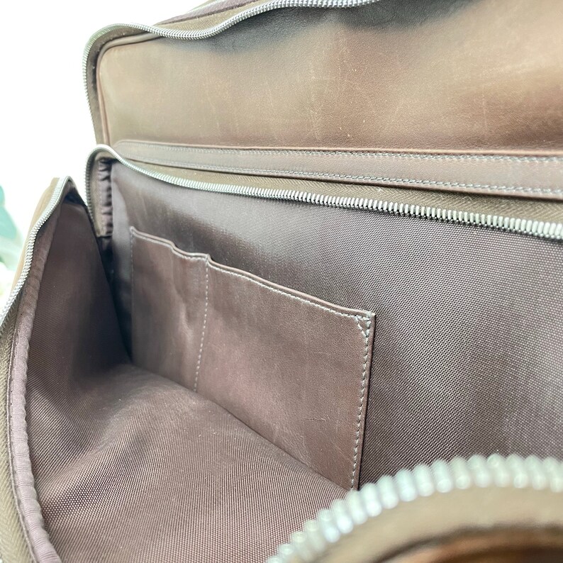 Vintage Coach Laptop Bag Brown Premium Leather Coach Etsy