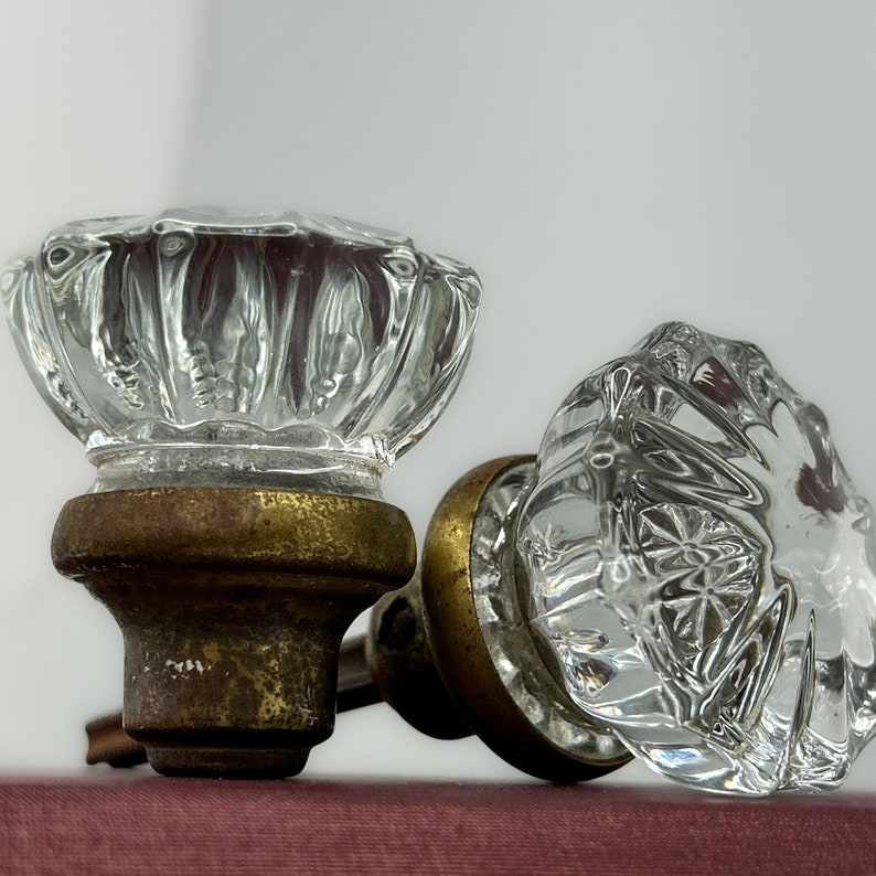 Antike Türklinken 2 Sets Kristall Indoor Türknäufe Mid Century Wohn Dekor Bild 8