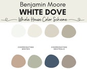 White Dove Color Palette: Earth Tone Paint Scheme (Digital Download)