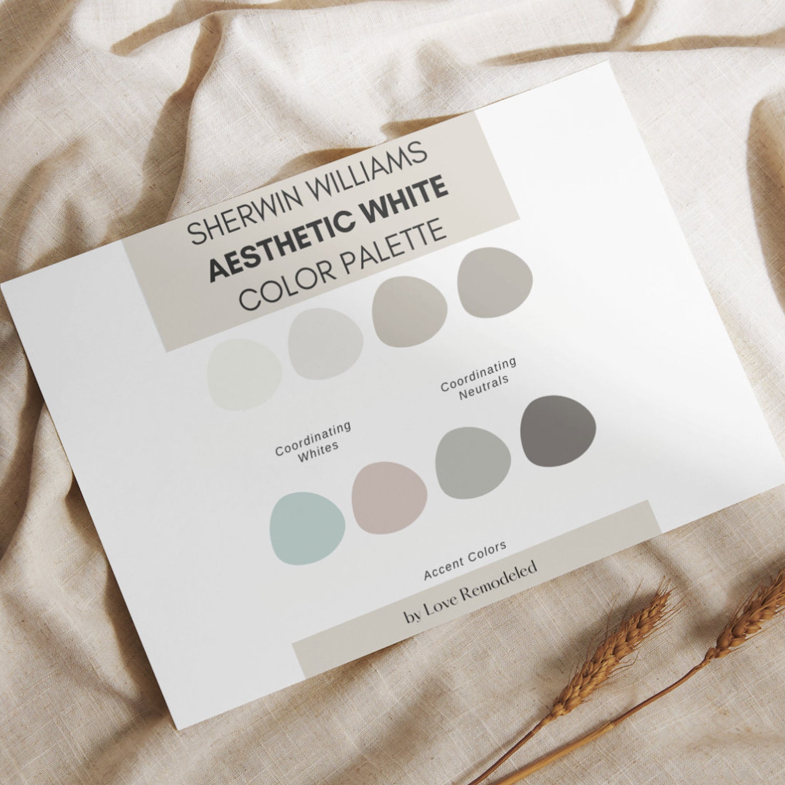 Sherwin Williams Aesthetic White Color Palette Aesthetic White Color