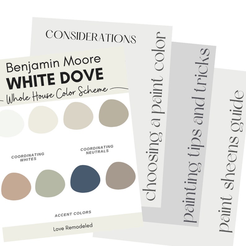 Benjamin Moore White Dove Color Palette With Earth Tones White Dove
