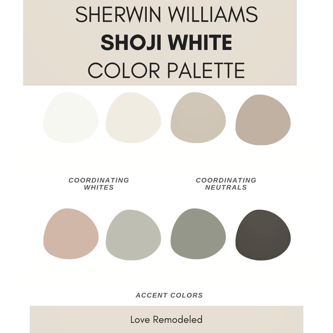 Sherwin Williams Shoji White Color Palette Shoji White Color Scheme Sherwin Williams Shoji White Color Palette Shoji White Color Scheme