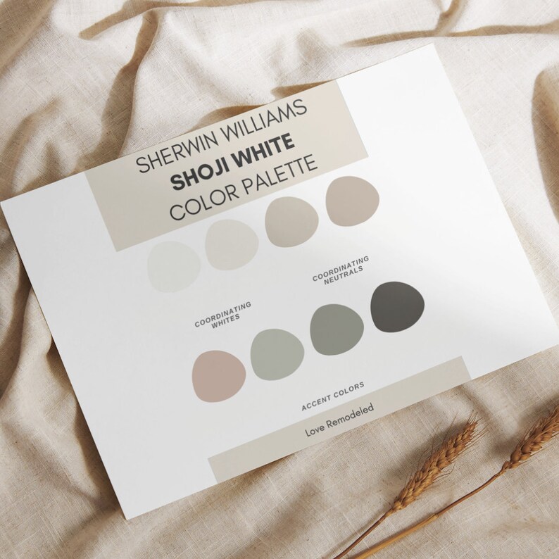 Sherwin Williams Shoji White Color Palette Shoji White Color Scheme ...