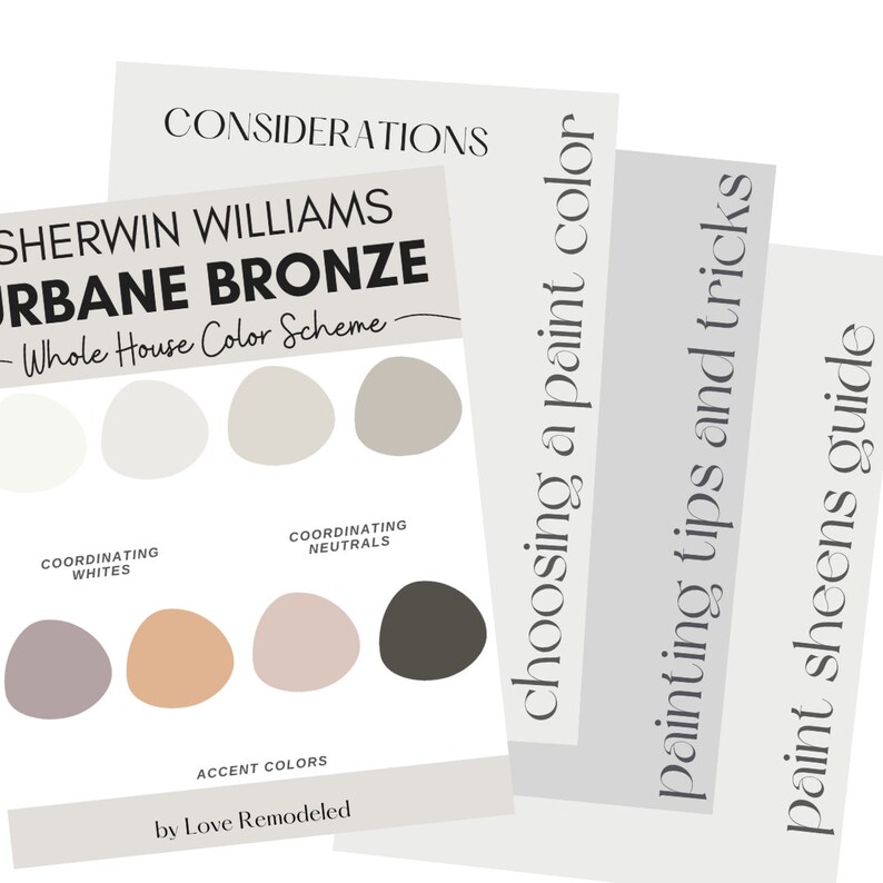 Sherwin Williams Urbane Bronze Color Palette Urbane Bronze Color Scheme
