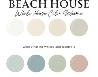 Benjamin Moore Beach Home Paint Color Palette (Digital Download)
