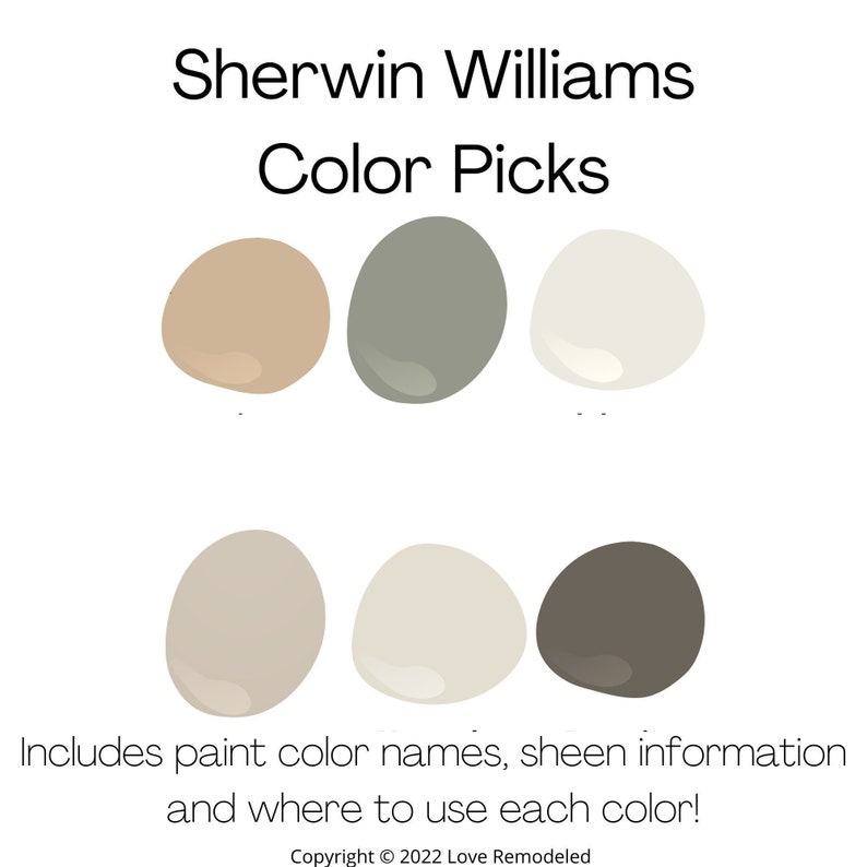 2022 Popular Paint Color Palettes Etsy