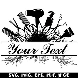 Hairdresser SVG, Hair Stylist SVG, Hair Stylist Monogramm Svg, Friseur Monogramm Svg, Salon Monogramm Svg, Salon Svg, Hair Stylist Svg