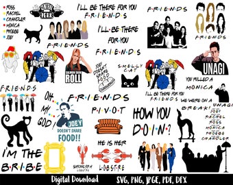 Friends Tv Show Svg Etsy