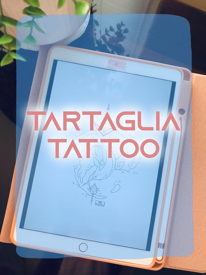 Tartaglia childe genshin impact tattoo ticket