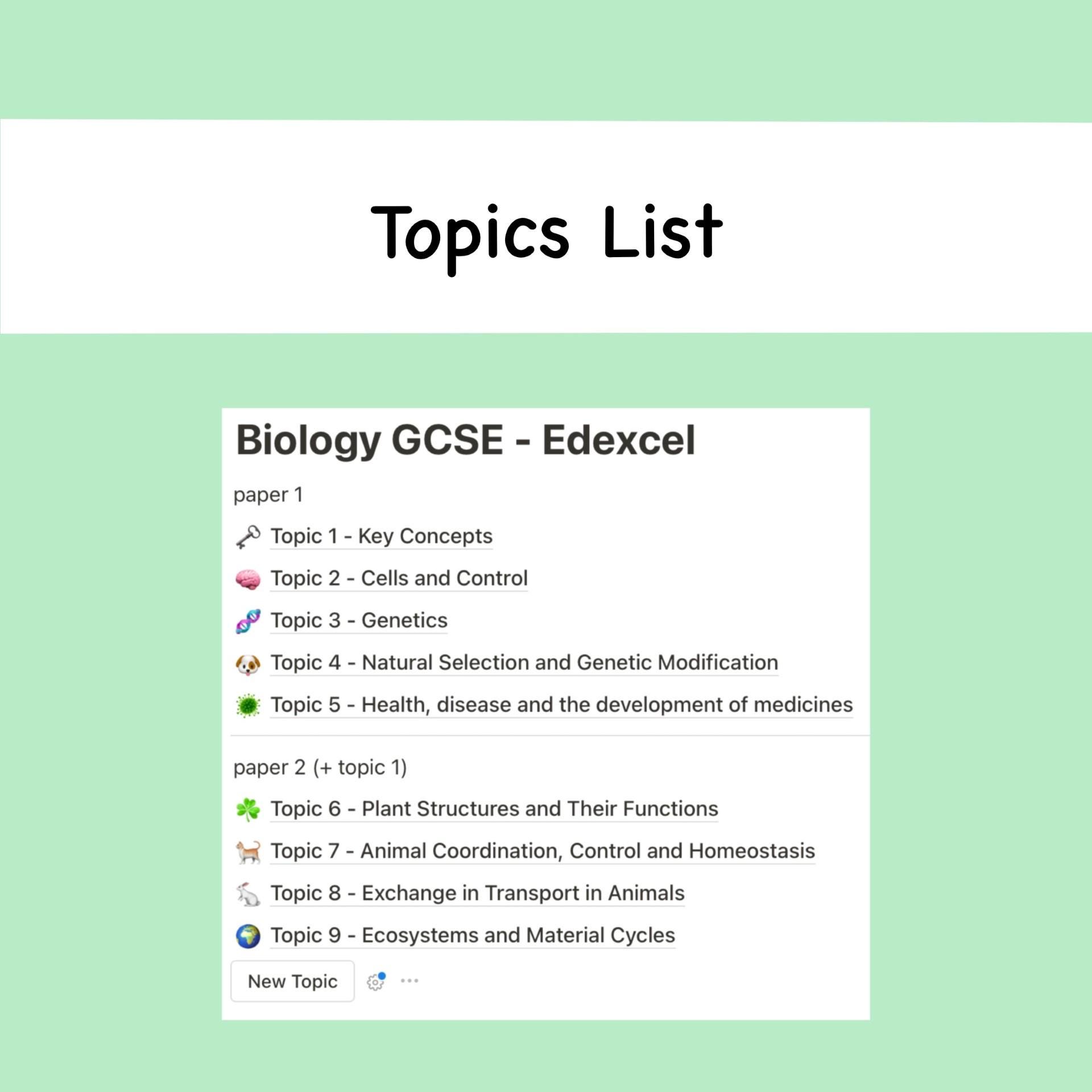 COMPLETE GCSE Higher Biology Edexcel Notion Flashcards - Includes All 9 ...