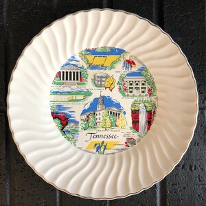 Vintage Tennessee Souvenir Plate