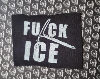 Fck Ice punk cloth patch
