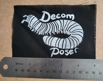 DecomPOSER milipede punk cloth patch
