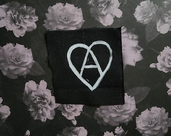 Anarchie hart punk stoffen patch