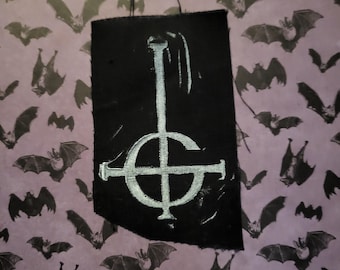 Grucifix Ghost punk cloth patch