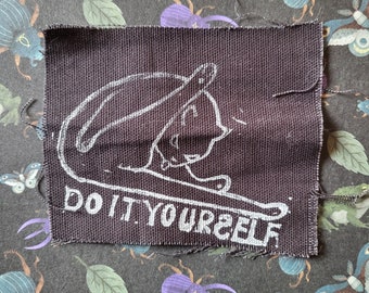 Do it Yourself, écusson en tissu Puss punk