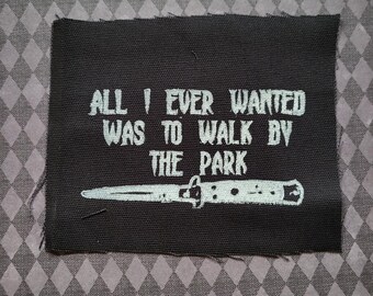 walk by the park cloth patch