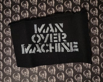 Man over machine punk cloth patch