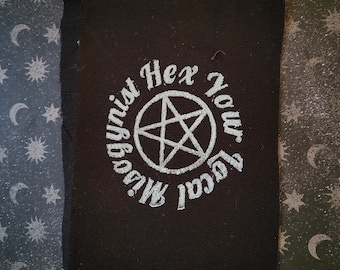 Hex your local misogynist punk cloth patch