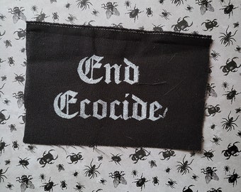 End ecocide punk cloth patch
