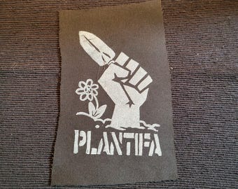 Plantifa punk cloth patch