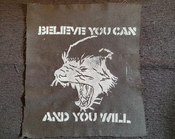 Honey badger punk cloth patch