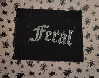 Feral punk cloth patch
