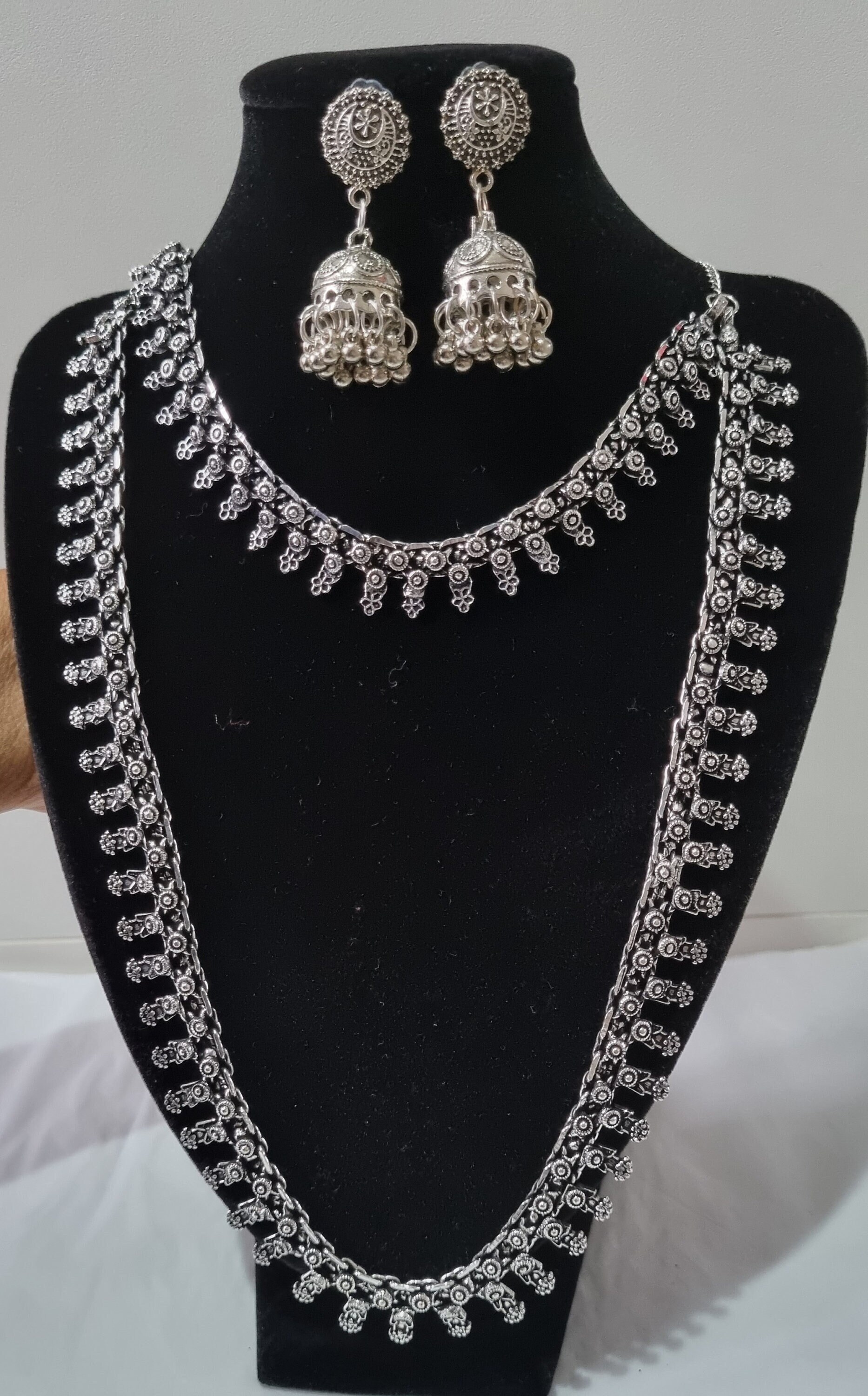 Oxidised German Silver Traditional Long 