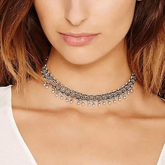 German Silver Modern Stylish Choker 