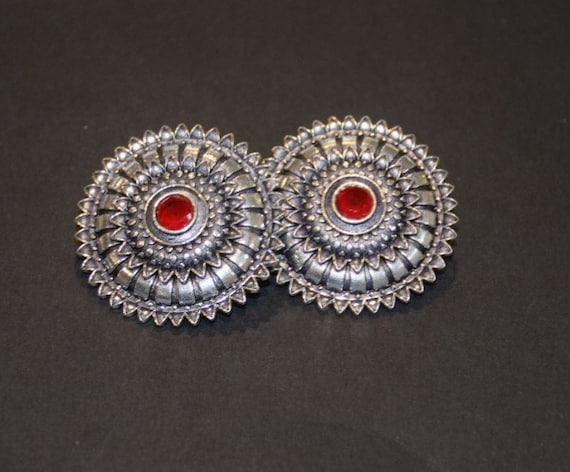Alloy White Oxidised Silver Earrings, Size: Free Size at Rs 49/pair in Surat