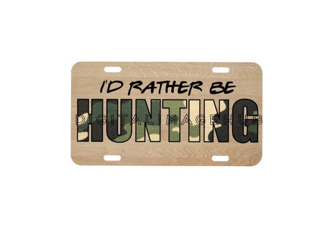 Hunting license plate license plate template license plate Etsy