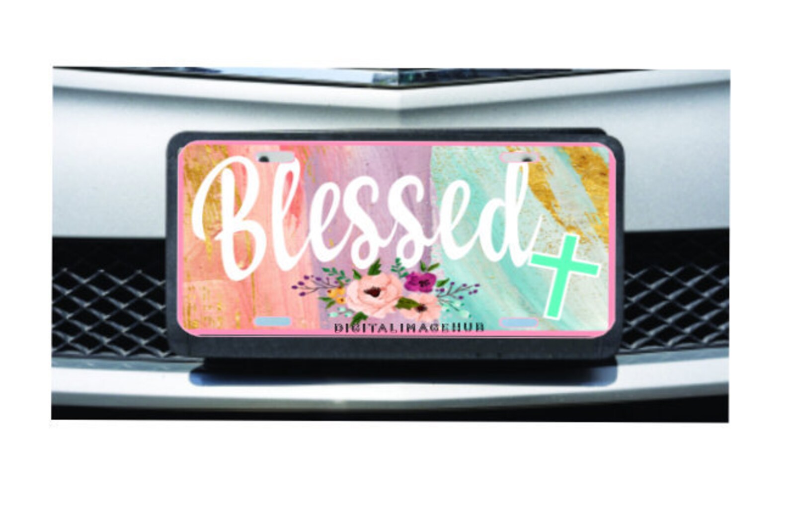 Blessed license plate license plate template license plate Etsy