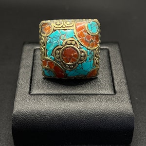 Unique Handcrafted nepalese silver plated ring