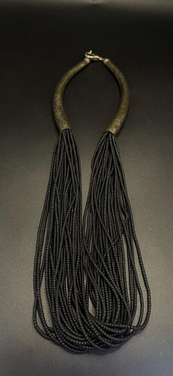 Ancient Handcrafted Tibetan Unique Necklace With Gorgeous