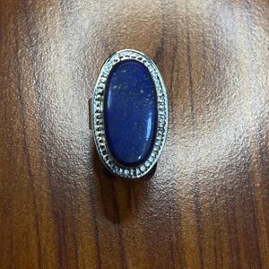 Gorgeous lapis lazu ring very stunning design handmade from Afghanistan