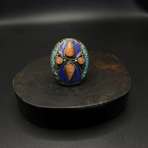 Unique Handcrafted nepalese silver plated ring
