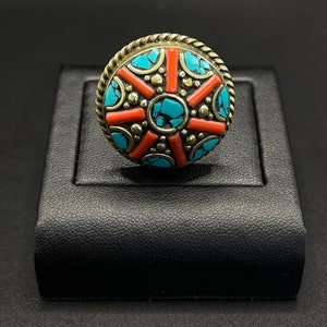 Unique Handcrafted nepalese silver plated ring