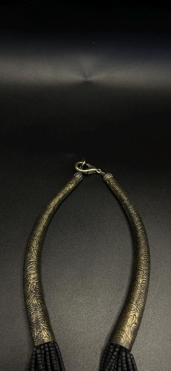 Ancient Handcrafted Tibetan Unique Necklace With Gorgeous