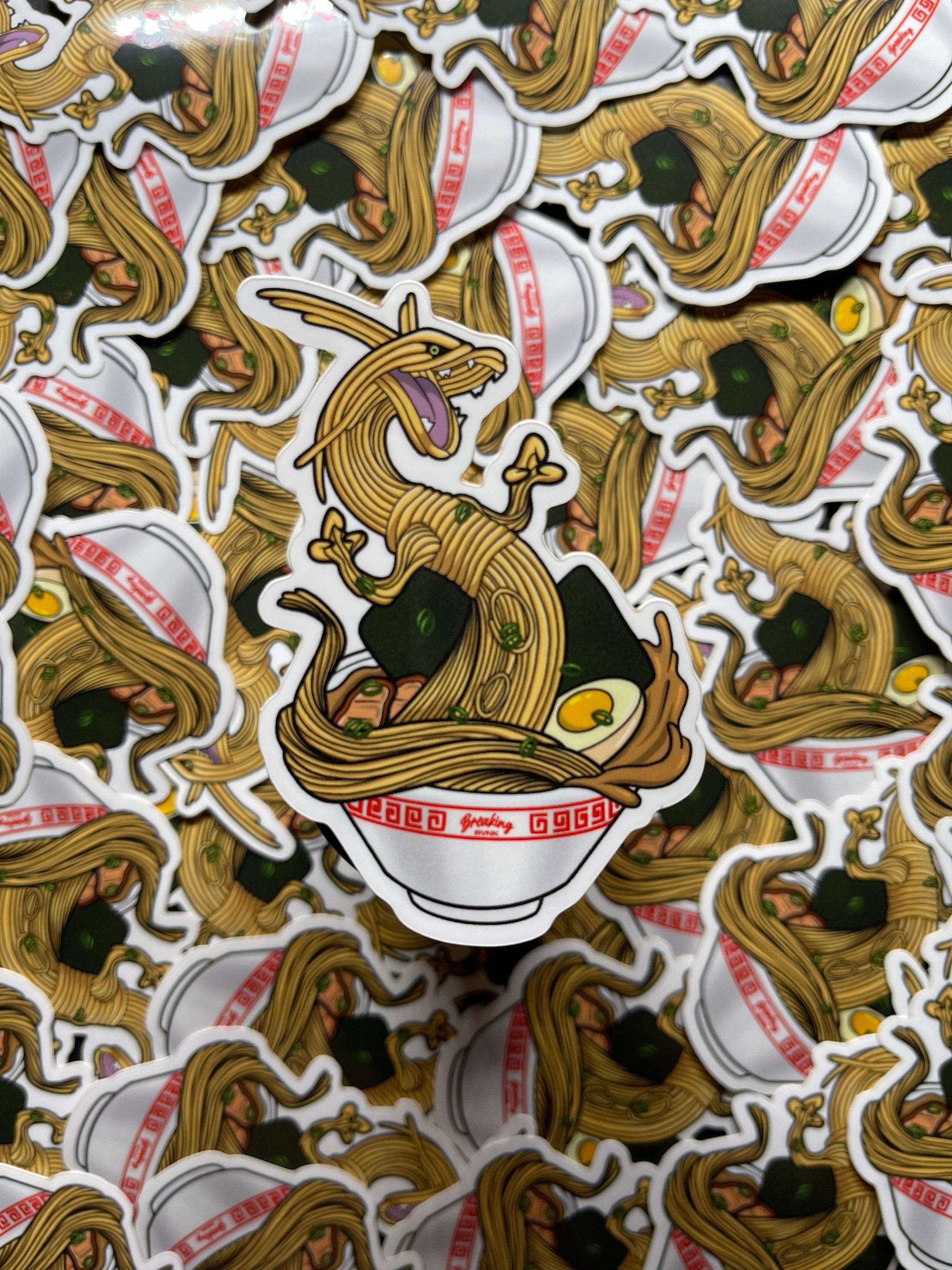 Vinyl Tonkotsu Ray-men Sticker / Custom Vinyl Sticker / Limited Editi…
