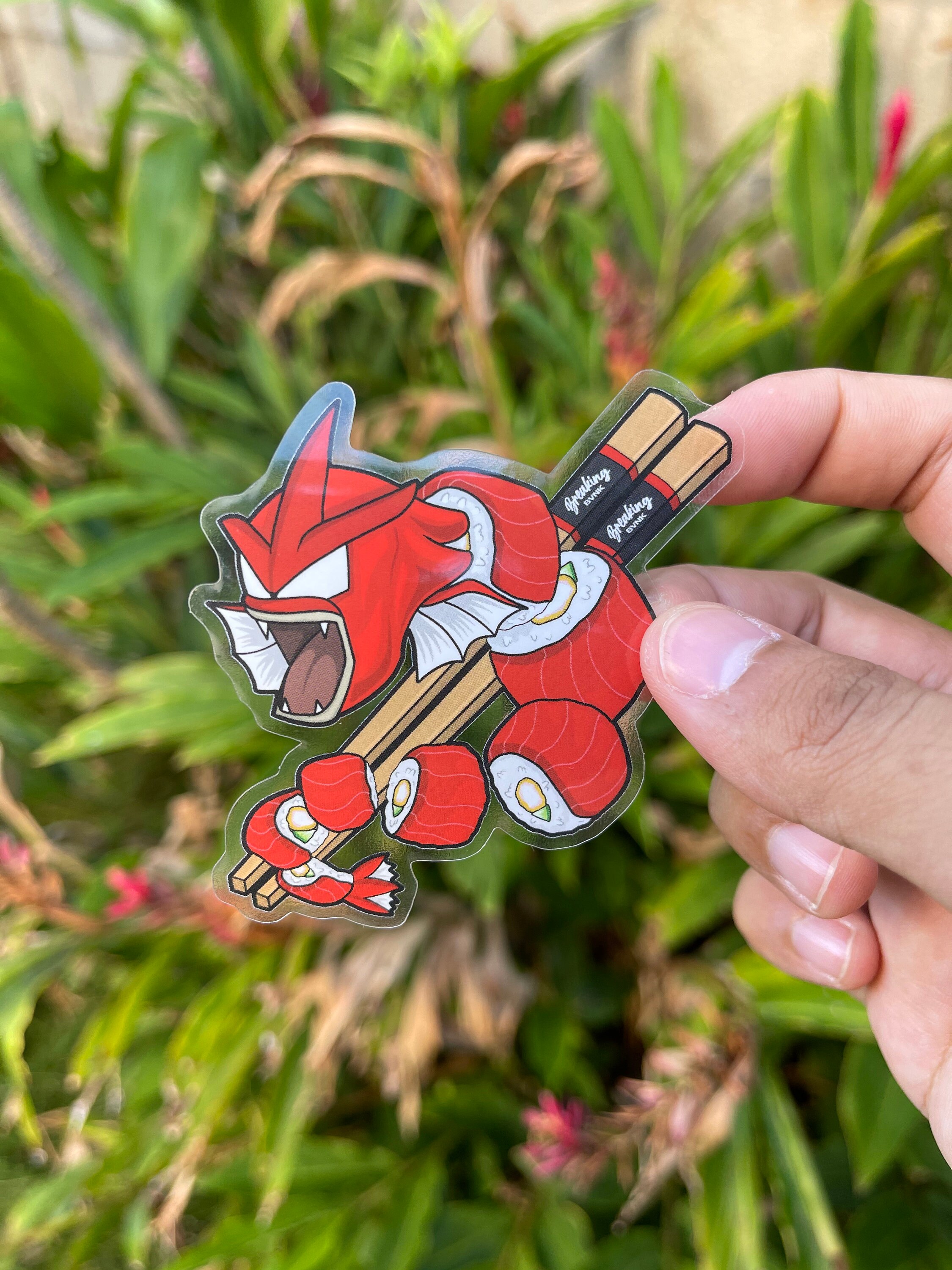 Vinyl Shiny Dragon Roll Sticker / Custom Vinyl Sticker / Limited Edit…