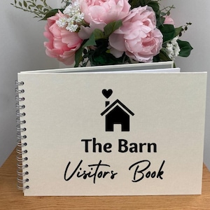 Personalised Holiday Home Visitors Book, A5/A3/A4 Guest Book