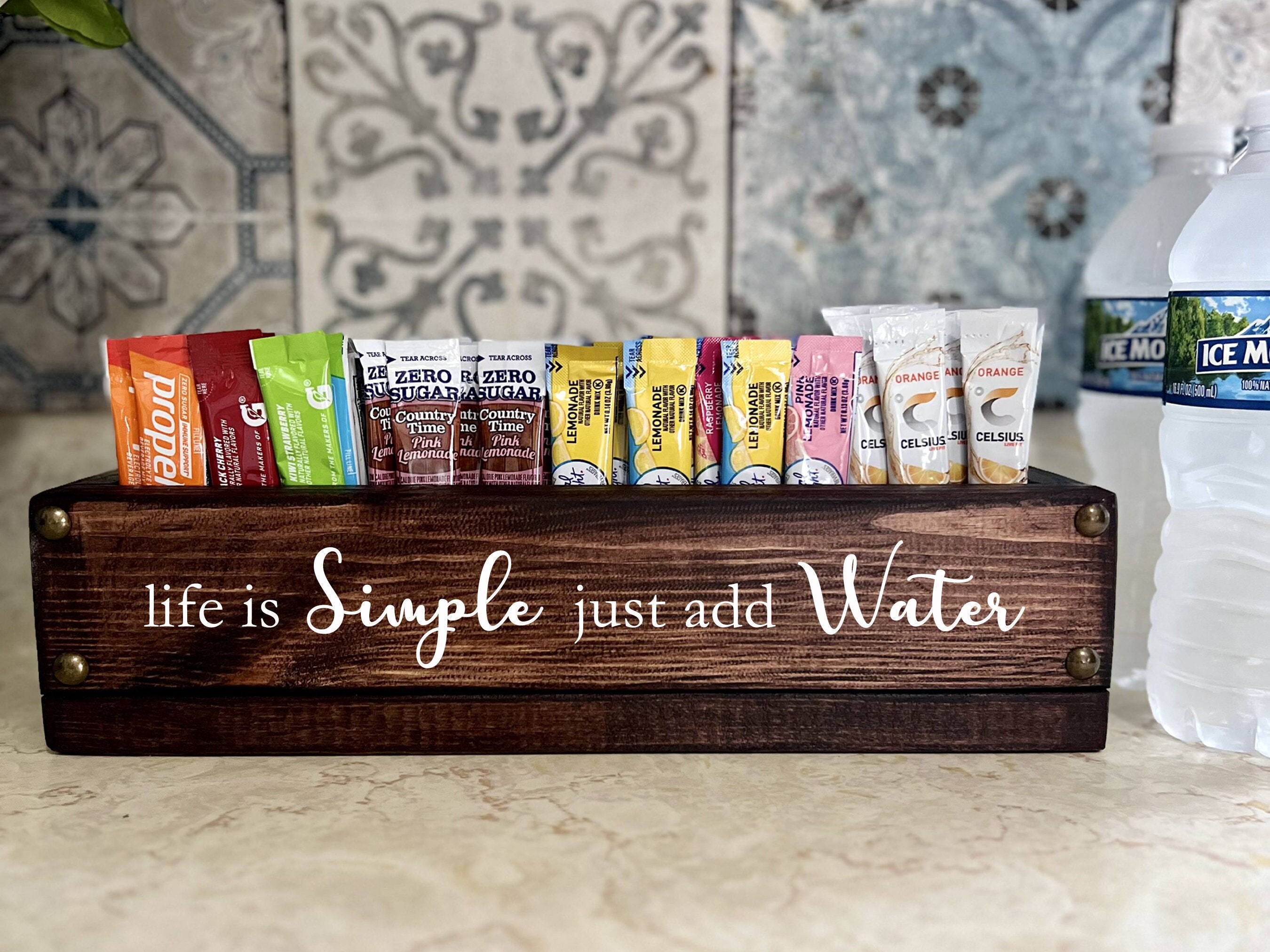 Flavored Water Packet Organizer