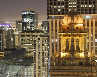 View of Jeweler's Building in Chicago - Metal Photo Print