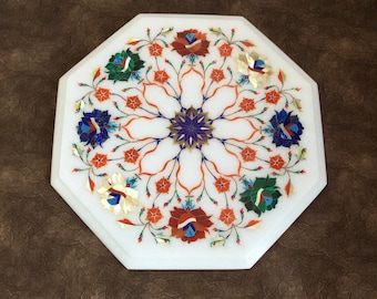 Marmor Inlay Tischplatte 30 CM Wohnkultur für Wohnzimmer