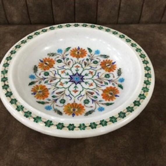 オニキス（大理石）のフラワーボウルとフルーツ オニキス（大理石）のフラワーボウルとフルーツ