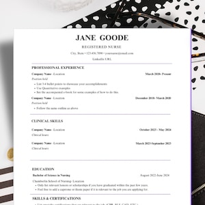 ats friendly resume, nurse practitioner resume template, nurse resume template, ats resume template, physician assistant, Canva templates