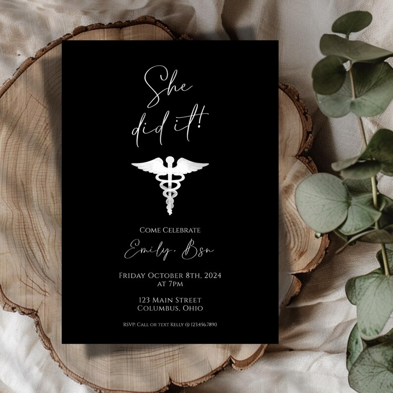 graduation invitation template